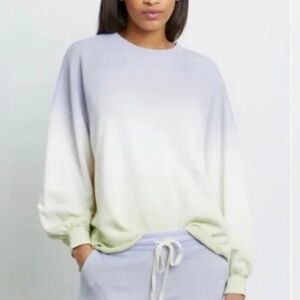 Rails Reeves Ombre Dip Dye Cropped Boxy Sweatshirt Oversized Small